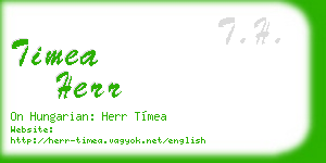 timea herr business card